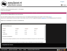 Tablet Screenshot of easy2post.nl